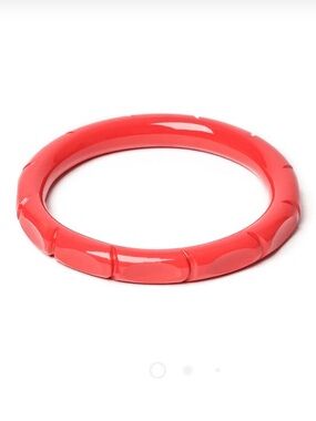 Splendette Hibiscus Pink Narrow Tiki Bangle Duchess Size NWOT